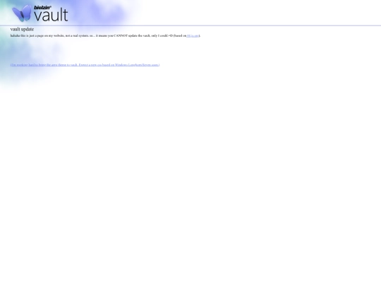 vault/help/default screenshot