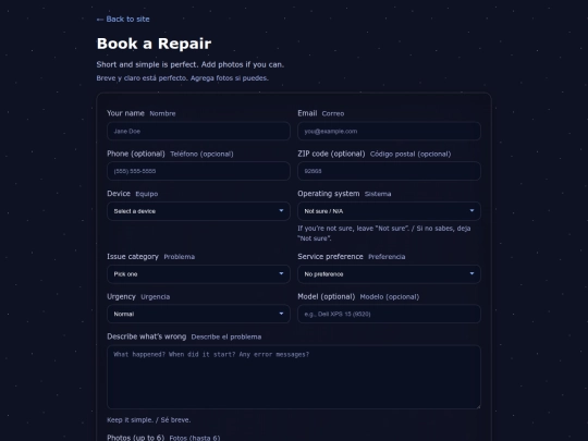 repair screenshot