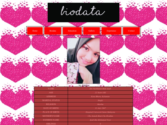biodata screenshot
