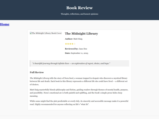 reviews screenshot