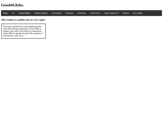 html pages/artists_page screenshot