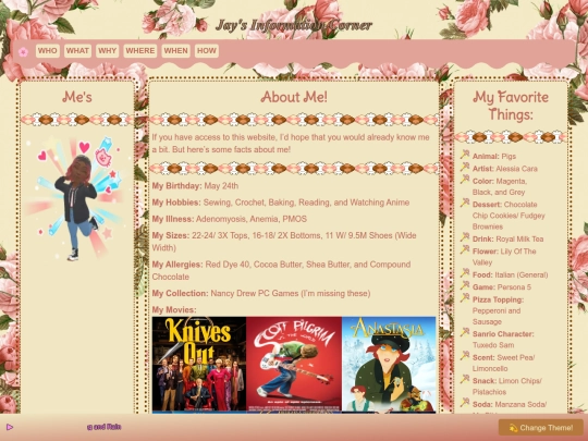 about-me screenshot