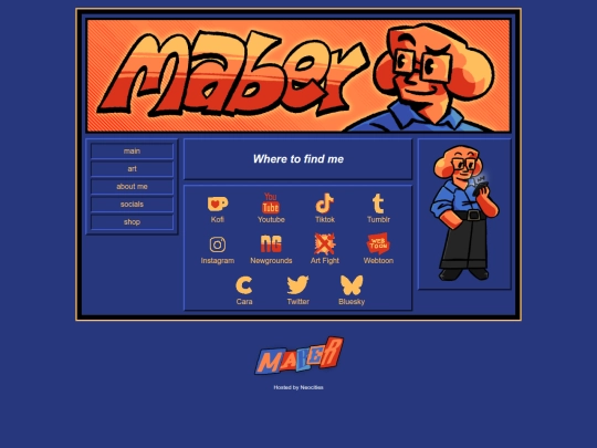 main/socials screenshot