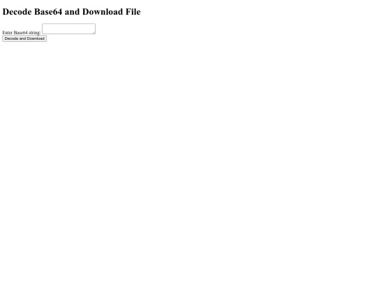 testing pages/file share/decode screenshot