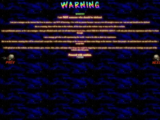warning screenshot