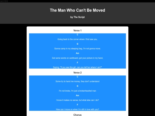 songlyrics screenshot