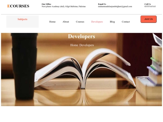 Developers screenshot