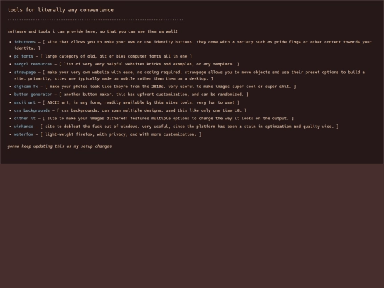 pages/tools screenshot