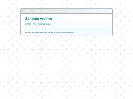 blog/archive screenshot