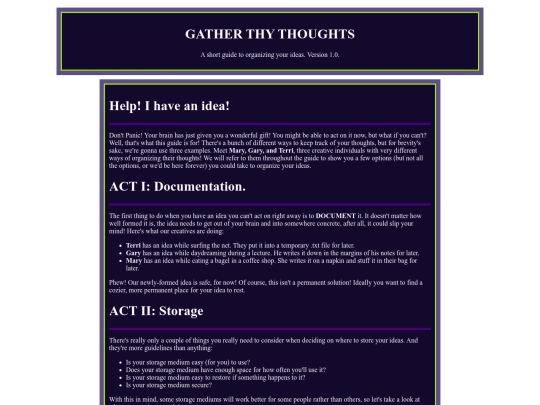 zine/issue-1/articles/organizethythoughts screenshot