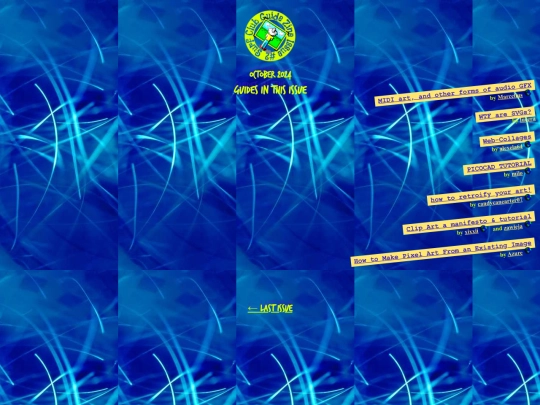 zine/issue-2/nav screenshot