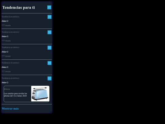 Tendencias screenshot