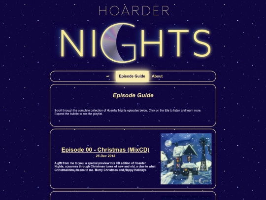 nightcaps/museum/hoardernights/episode_guide screenshot
