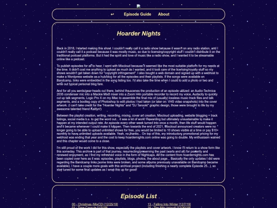 nightcaps/museum/hoardernights screenshot