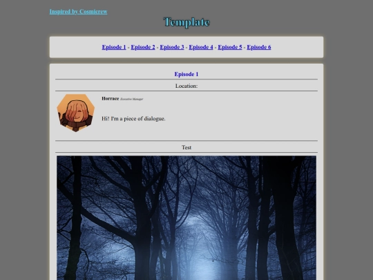 feylore/storytemplate screenshot