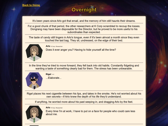 story logs/stories/arlo3 screenshot