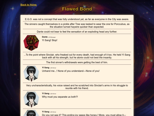 story logs/stories/treesang screenshot