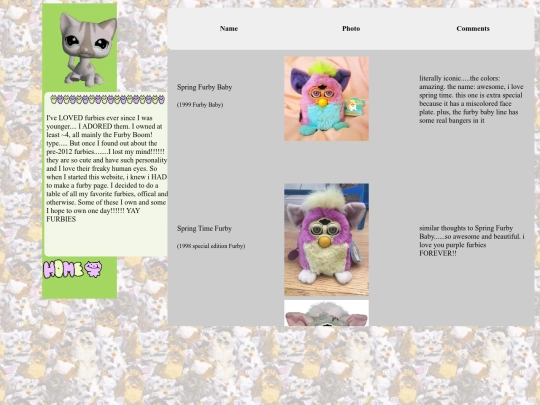 furbypage screenshot
