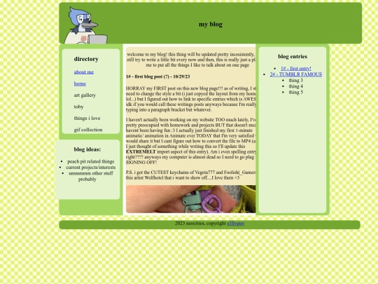 miniblog screenshot