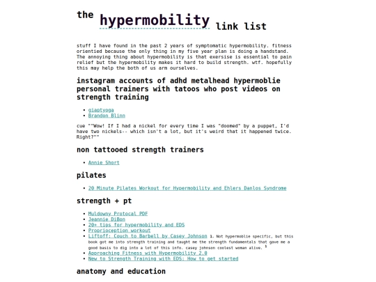 links/hypermobility/hypermobility screenshot