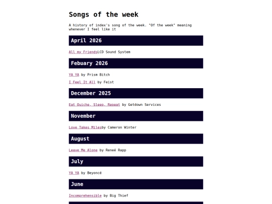 music/weekly/weekly screenshot