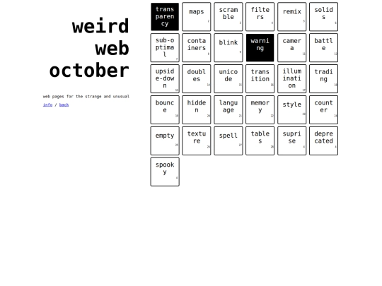 weirdweb screenshot