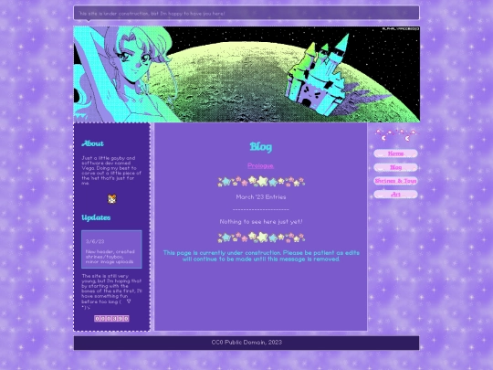 Blog screenshot