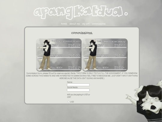 commissions screenshot