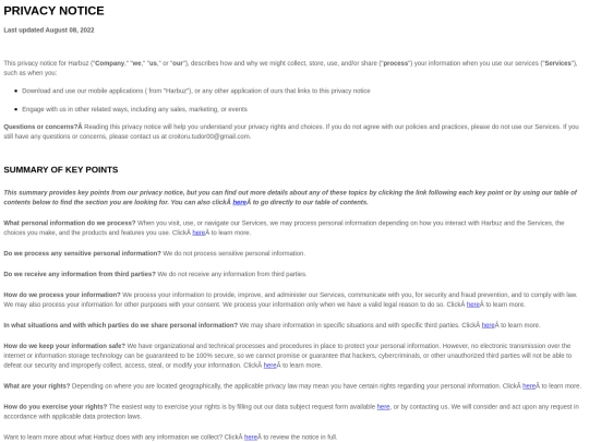 PrivacyPolicy screenshot