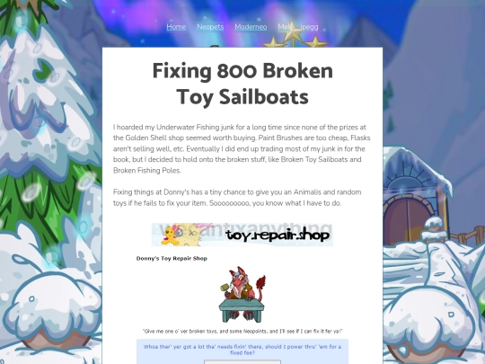 neopets/moderneo/fixing-800-broken-toy-sailboats screenshot