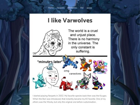 neopets/moderneo/i-like-varwolves screenshot