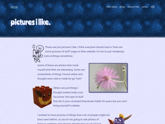 pages/pictures-i-like screenshot