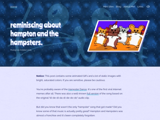 posts/reminiscing-about-hampton-and-the-hampsters screenshot