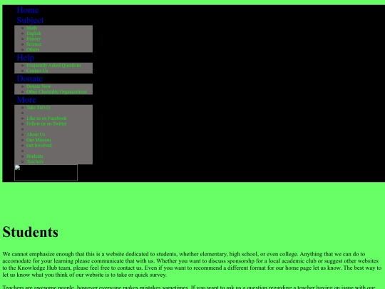 students screenshot