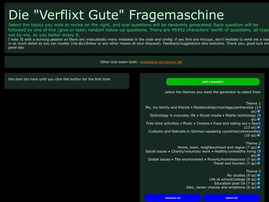 german/oral screenshot