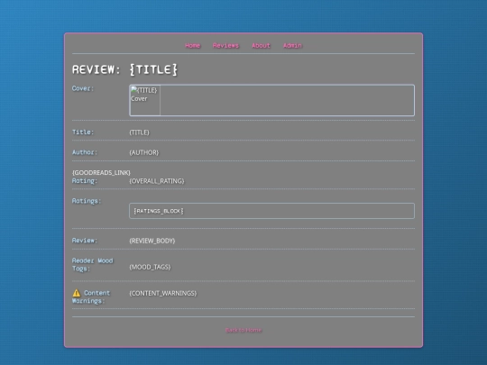 review_template screenshot
