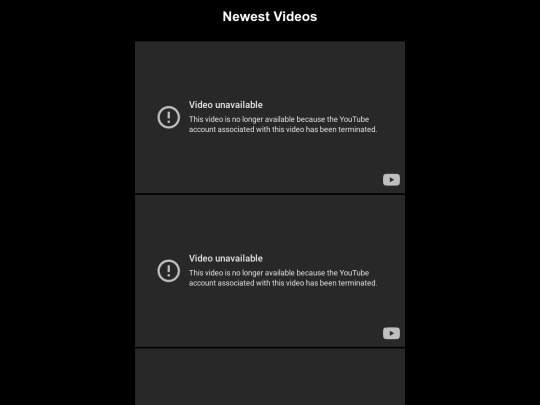videos screenshot