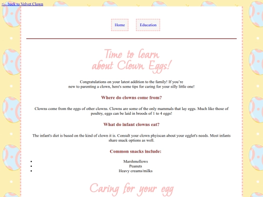 clownBaby/eggeducation screenshot
