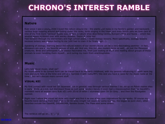 about/stuffs screenshot