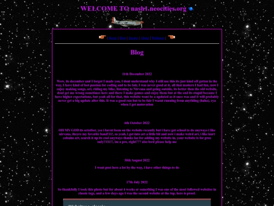 blog screenshot