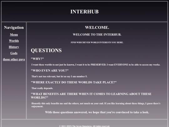 interweb/hub screenshot