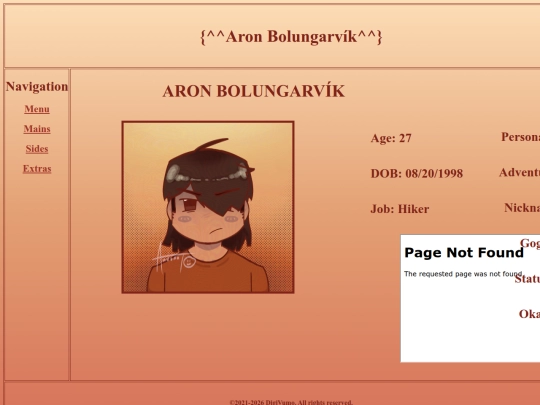 my_website/aronbolungarvik screenshot