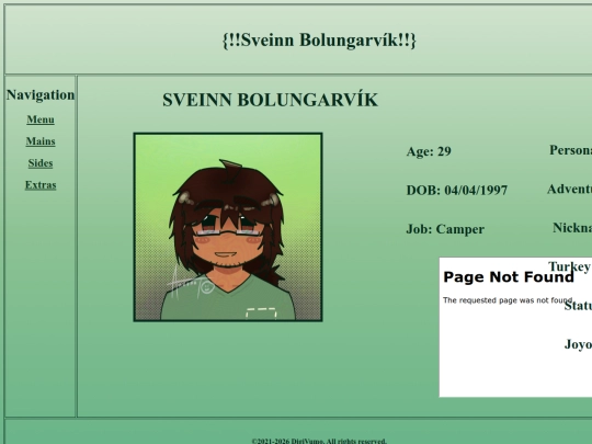 my_website/sveinnbolungarvik screenshot