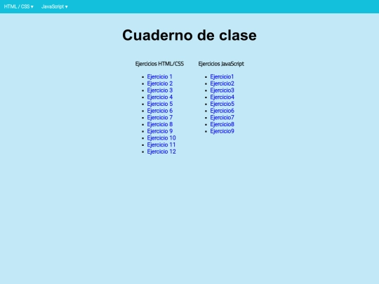 index screenshot