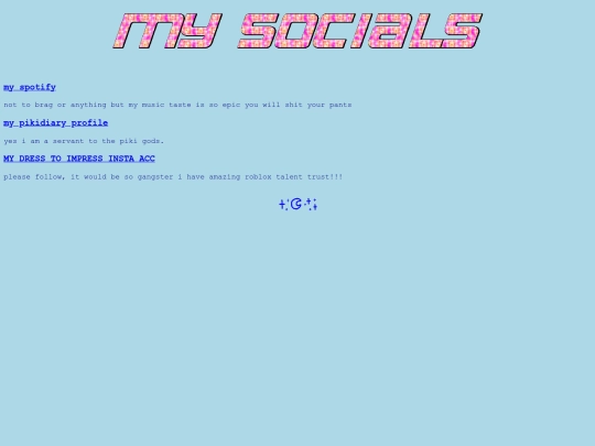 socials screenshot