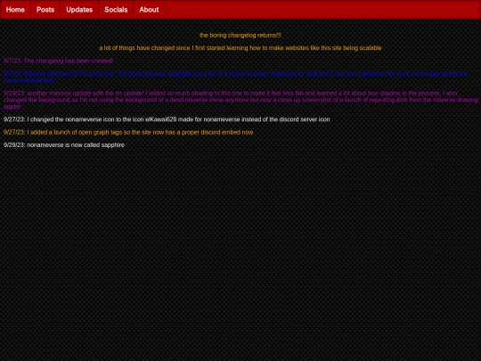 changelog screenshot