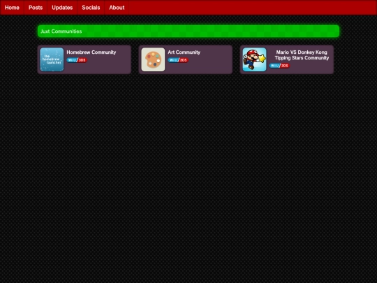 communities/juxtcommunities screenshot