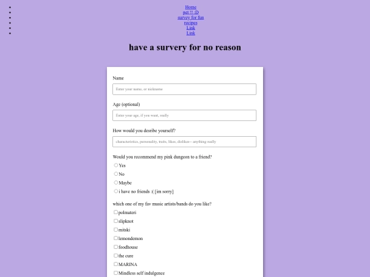survey screenshot