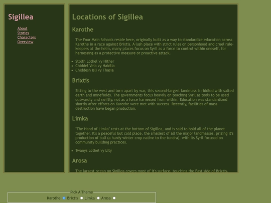 Locations screenshot