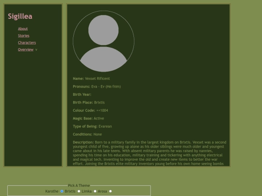 character_profiles/vexset_rificent screenshot